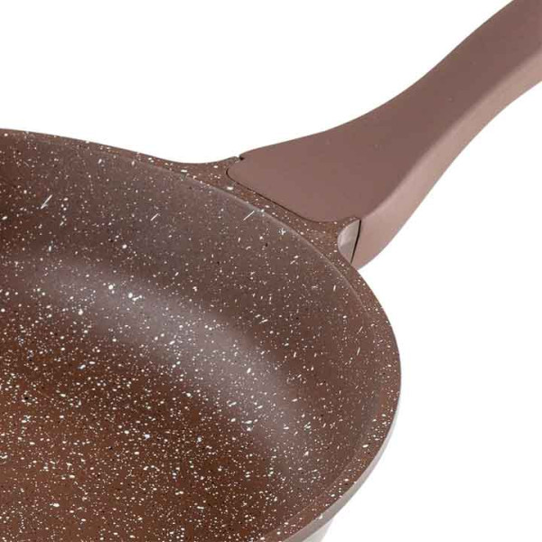 Тиган в цвят шоколад, лят алуминий