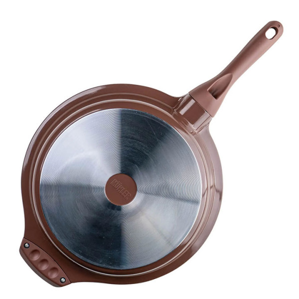 Дълбок тиган с капак Muhler Mia MR-2807M,28x7cm, 2.8L