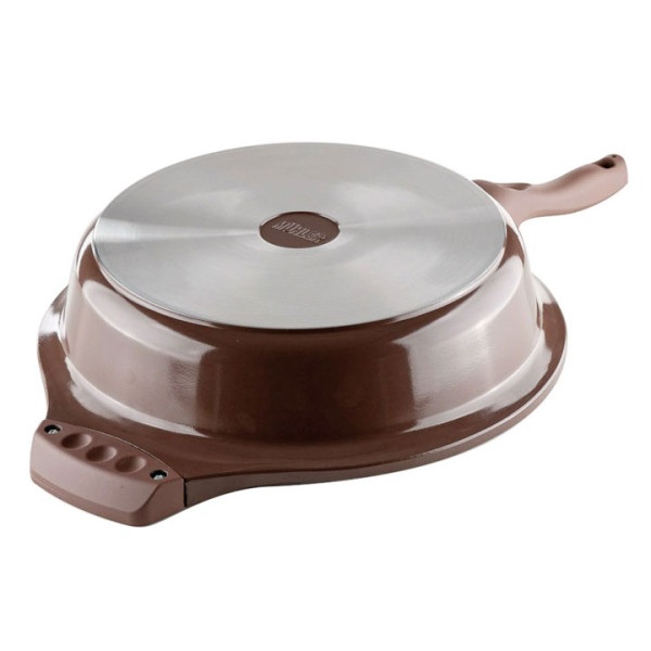 Дълбок тиган с капак Muhler Mia MR-2807M,28x7cm, 2.8L