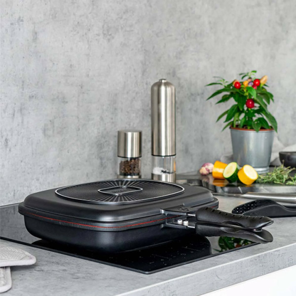 Тиган грил, двоен Muhler Hanna MR-3207M, 32x25cm