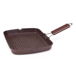 Грил тиган Muhler Mia MR-3419M 34x24см, шоколад