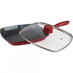 Тиган грил с капак Voltz OV54316A28C, 28x28см., Червен