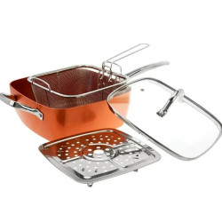 Тиган с капак квадратен OV1319H/SCC-7527 с кошница и решетка