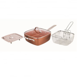 Тиган мултифункционален VOLTZ OV51319H4, , 4.3 л, 24х9,5см, С кошница, Кафяв