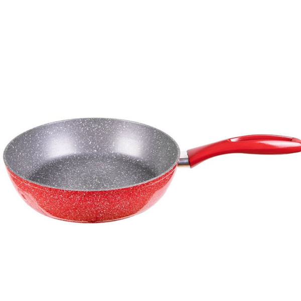 Тиган с капак Oliver Voltz OV54419A24CD, 24x6см, Индукция, Червен