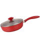 Тиган с капак Oliver Voltz OV54419A24CD, 24x6см, Индукция, Червен
