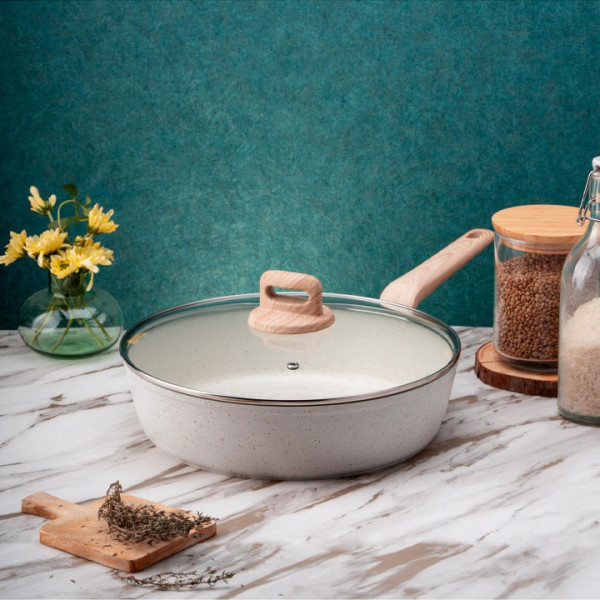 Дълбок тиган с капак серия Nice Oliver Voltz OV54419E26CD,24x6.3 см