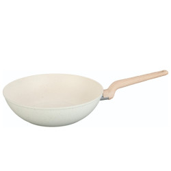 Уок тиган Oliver Voltz Nice OV54420E30, 30 см, Мраморно покритие, Индукция, Бежов