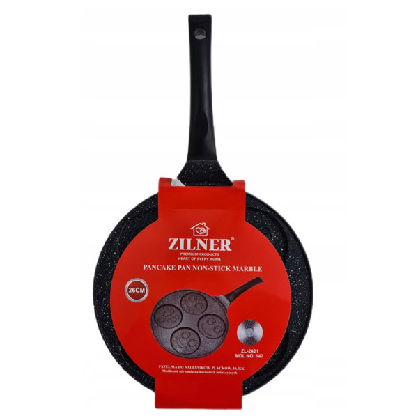 Тиган за палачинки с емотикони ZILNER ZL 2421, 26 см, Индукция