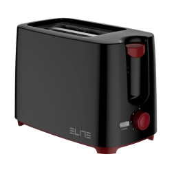 Тостер Elite TTR-1197, 700W, 2 филийки, 7 степени, Червен/Черен