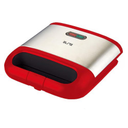 Тостер за Сандвичи ELITE ESM-1151RB, червен/сребрист