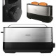 Тостер PHILIPS  Viva Collection HD2692/90 метален, черно-сребристо