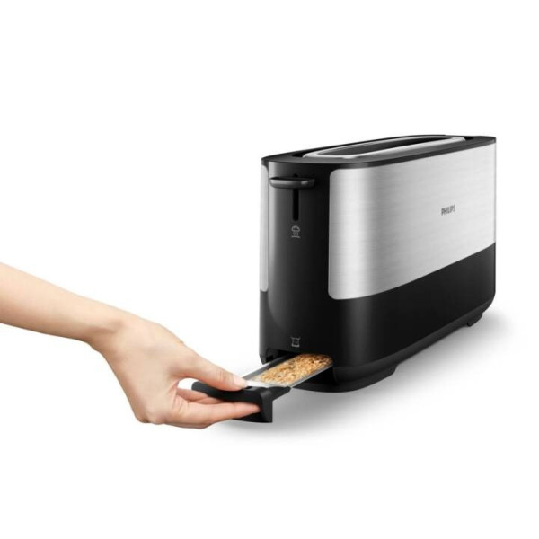 Тостер PHILIPS  Viva Collection HD2692/90 метален, черно-сребристо