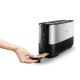 Тостер PHILIPS  Viva Collection HD2692/90 метален, черно-сребристо