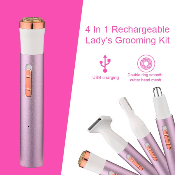 Дамски електрически тример  за вежди DALING DL-6020 4в1