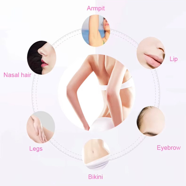 Дамски електрически тример  за вежди DALING DL-6020 4в1