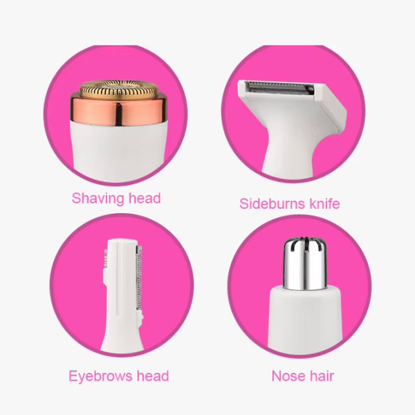 Дамски електрически тример  за вежди DALING DL-6020 4в1