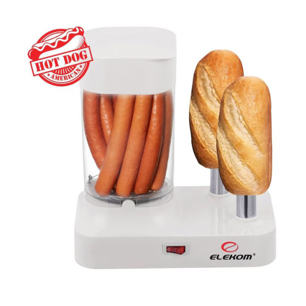 Уред за хот дог ELEKOM ЕК-9941, 340W, Бял