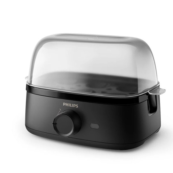 Яйцеварка Philips HD9137/90, 3000 Series, 6 яйца, Черна