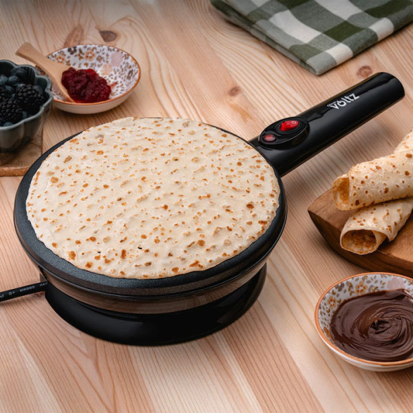 Уред за палачинки Oliver Voltz OV51323B, Черен