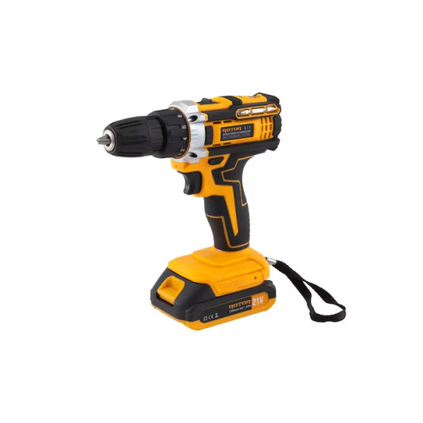 Акумулаторен винтоверт ROTOR RSET-AP21 57 аксесоара, 1.5Ah, 10 мм, 18 степени