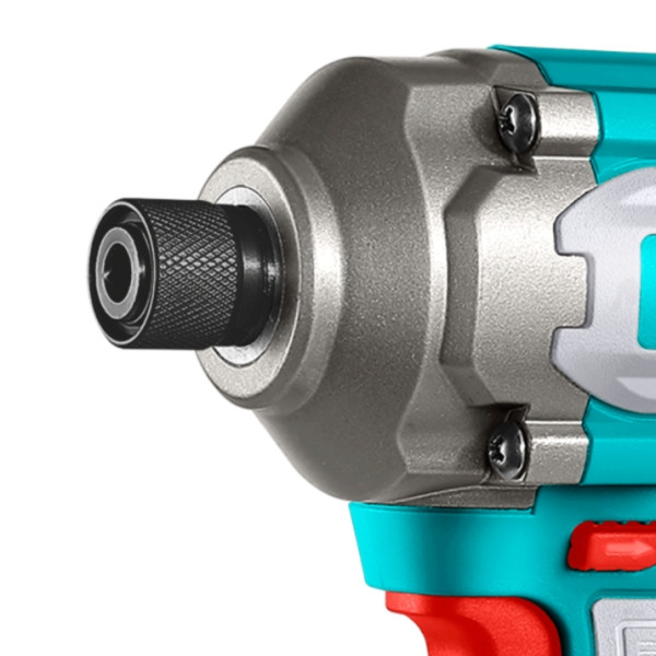 Акумулаторен ударен безчетков винтоверт TOTAL INDUSTRIAL 1/4'', 20V , 285 Nm, 2 х 2.0 Ah