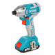 Акумулаторен ударен безчетков винтоверт TOTAL Ind BL TIRLI2002, 20V, 2x2.0Ah 1/4"