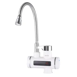 Водонагревател MUHLER MH-7733TDF , 3600W, LED дисплей, Гъвкав чучур