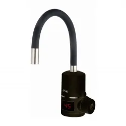 Нагревател за вода Rosberg R57100H, За стена, Гъвкав силиконов маркуч,Черен