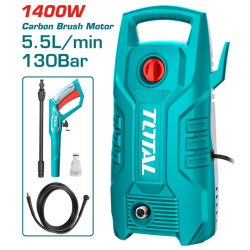 Водоструйка TOTAL, 1400W,IPX5,130BAR,5.5L/min