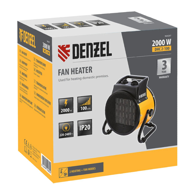 Калорифер с керамичен нагревател DENZEL DHC 2-100