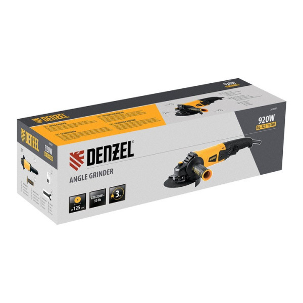 Ъглошлайф Denzel AG125-1100, 920W, 125mm,3000-11000об/мин