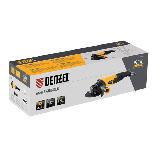 Ъглошлайф Denzel AG125-1100А, 920W, 125mm,3000-11000об/мин