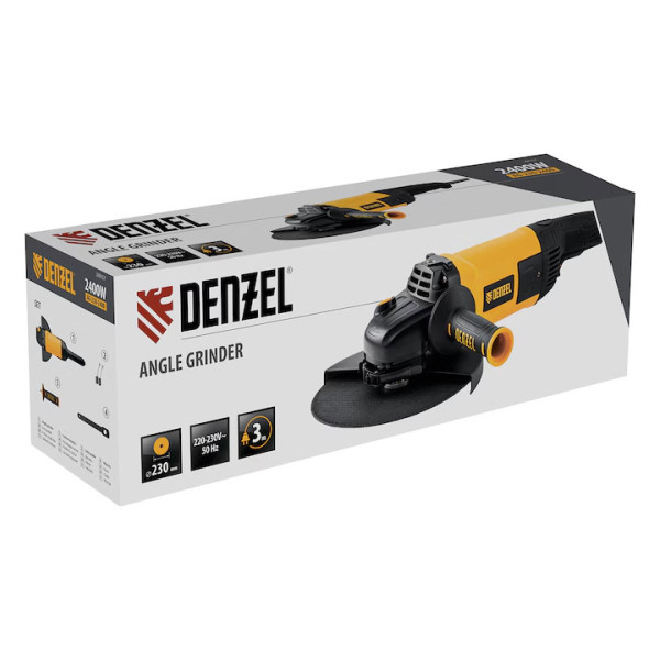 Ъглошлаъф  Denzel AG230-2400,2400W,230mm,6000об/мин