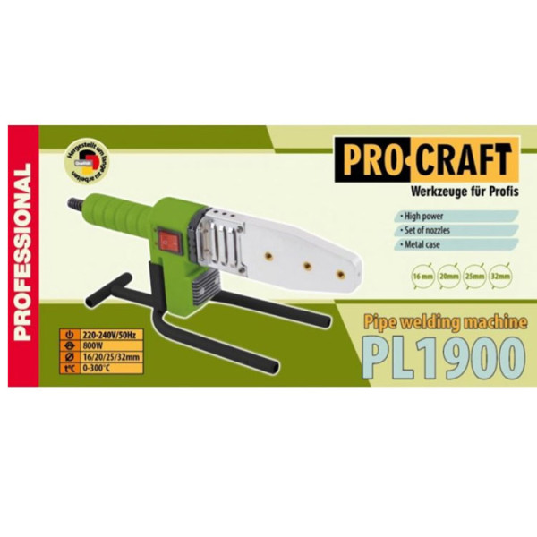 Заваръчен апарат за полипропилен PROCRAFT PL1900