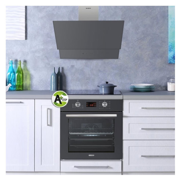 Абсорбатор KUMTEL DA6-835A0D, Стъклен панел, антрацит/сив