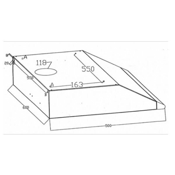 Аспиратор Rosberg R51456AS, ИНОКС
