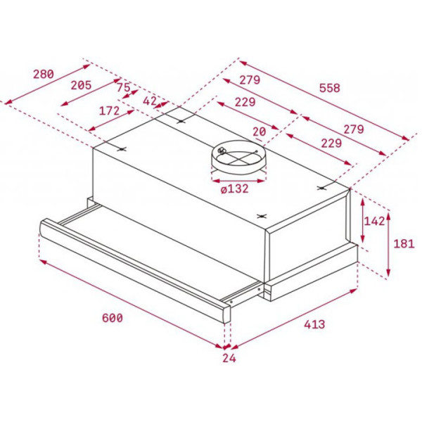Вграден аспиратор TEKA TL6310 E359 черен