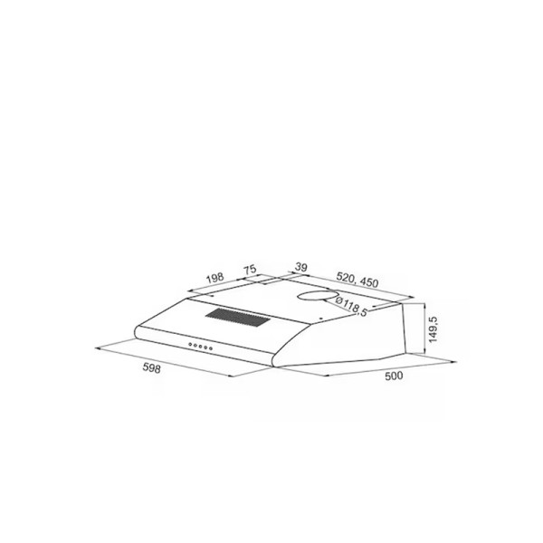Аспиратор TESY FS4001T60WH