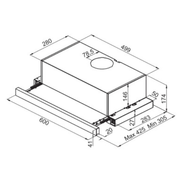 АСПИРАТОР TESY SL 103 2T 60 WH