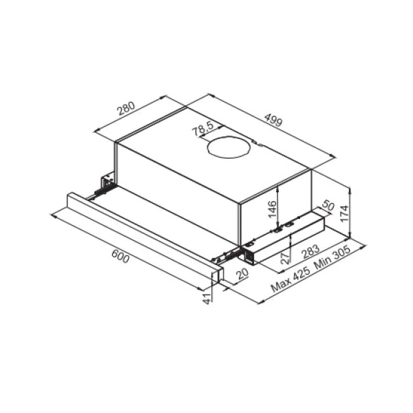 Аспиратор TESY SL1042Т60SX