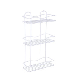 Поставка за баня TEKNO TEL BK-013W, 3 нива, Бяла