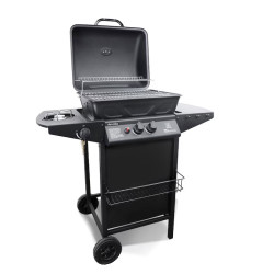 Газово барбекю 2+1 Decakila, 8kW, Черно