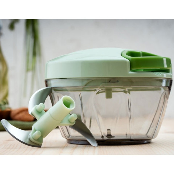 Чопър ръчен Rosberg R51215A, 400 ml, 3 остриета, Зелен