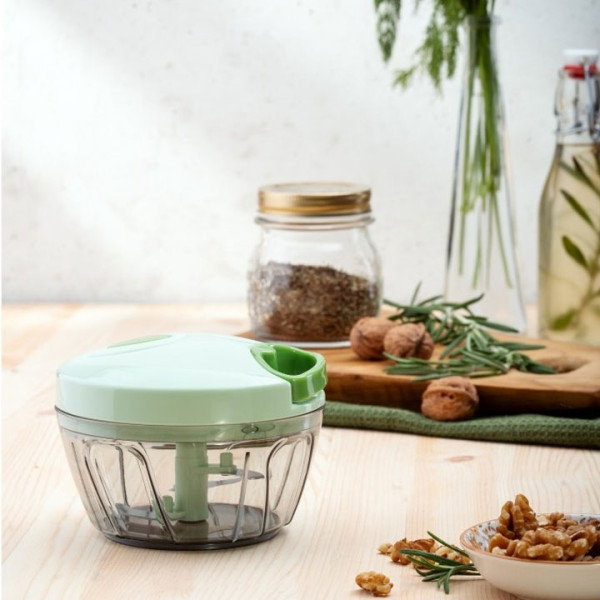 Чопър ръчен Rosberg R51215A, 400 ml, 3 остриета, Зелен