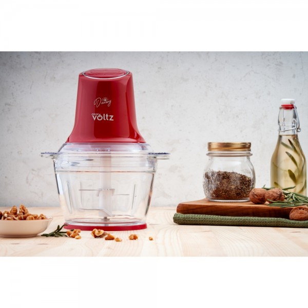 Чопър Oliver Voltz Daisy OV51111W, Стъклена купа, Червен