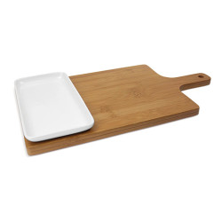 Комплект дъска за рязане с плато LF FR-1REB, 29x20x3.7 cm