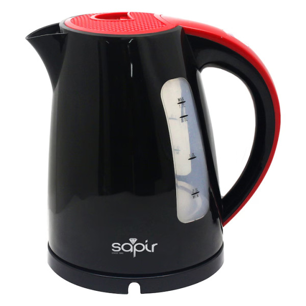 Електрическа кана SAPIR SP 1230 F, 2200w, безжична, черен/червен