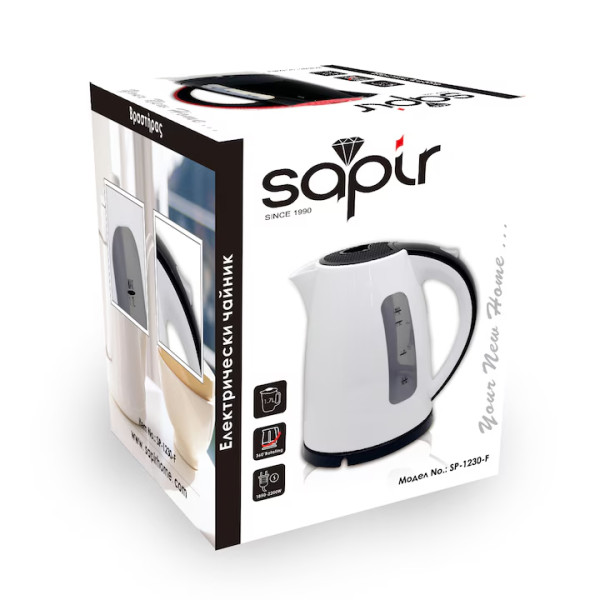 Електрическа кана SAPIR SP 1230 F, 2200w, безжична, черен/червен