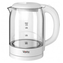 Електрическа стъклена кана Oliver Voltz OV51230X, 1.7л,Бяла